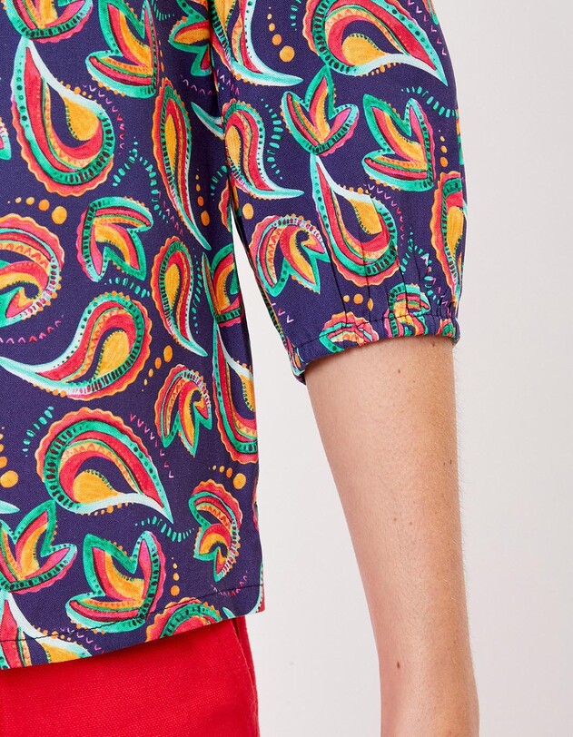 Fluid 3/4-sleeve top femme La Fianc&eacute;e