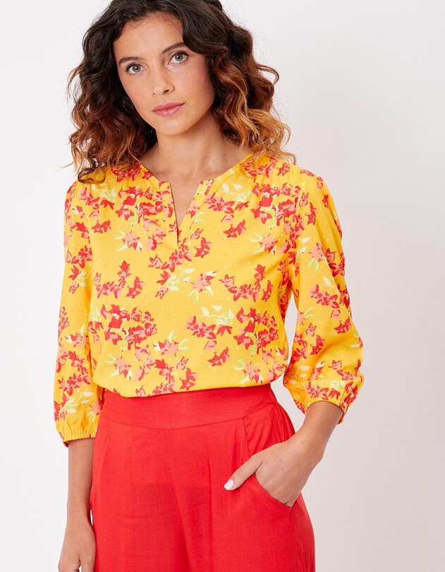 Fluid 3/4-sleeve top femme La Fianc&eacute;e