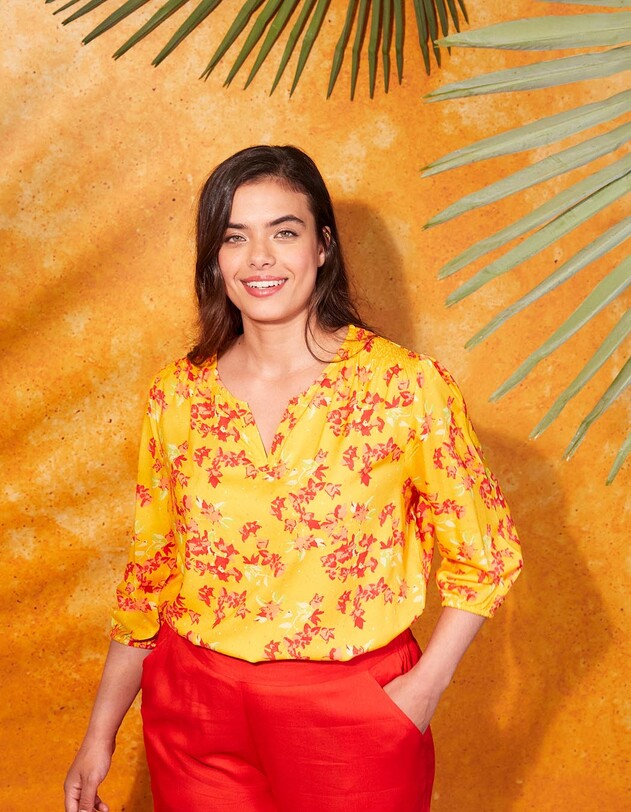 Fluid 3/4-sleeve top femme La Fianc&eacute;e