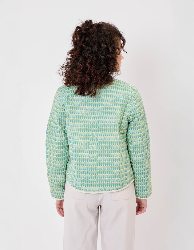 Lined quilted organic cotton jacket femme La Fianc&eacute;e