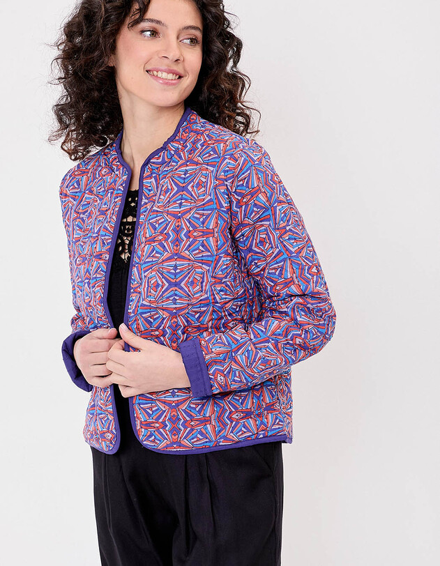 Lined quilted organic cotton jacket femme La Fianc&eacute;e