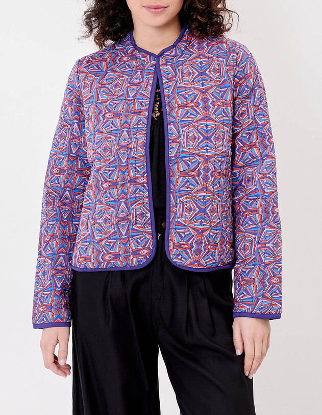 Lined quilted organic cotton jacket femme La Fianc&eacute;e