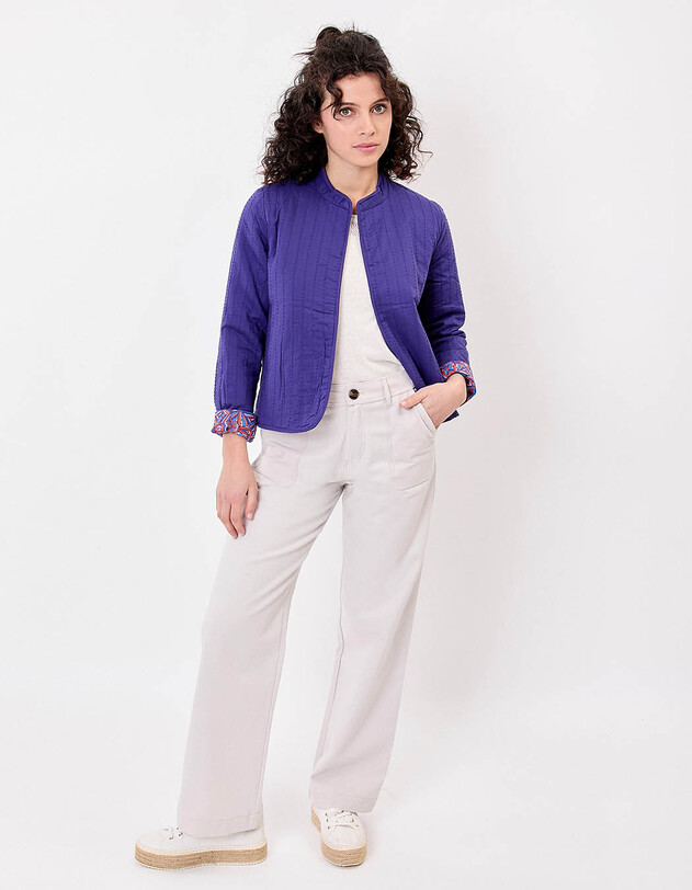 Lined quilted organic cotton jacket femme La Fianc&eacute;e
