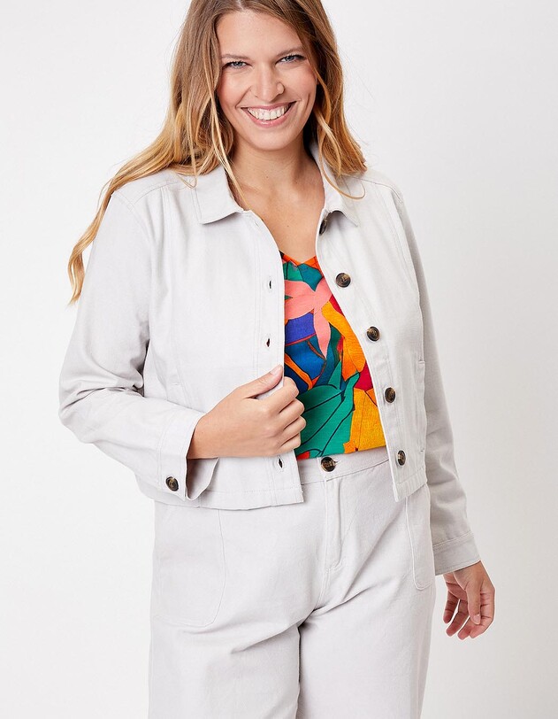 Short organic cotton jacket femme La Fianc&eacute;e