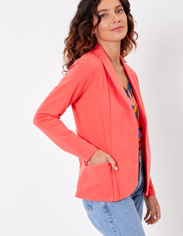 Soft organic knit jacket femme La Fianc&eacute;e