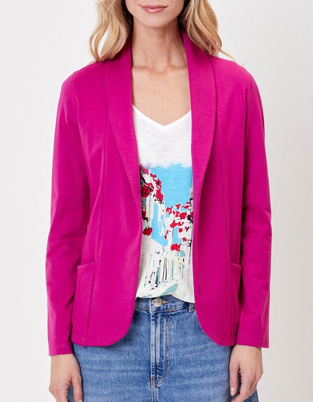 Soft organic knit jacket femme La Fianc&eacute;e