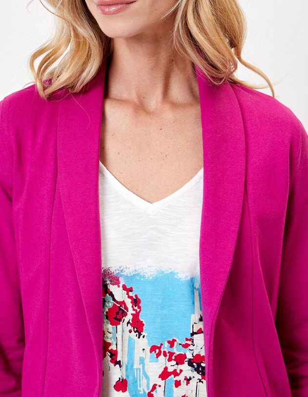 Soft organic knit jacket femme La Fianc&eacute;e
