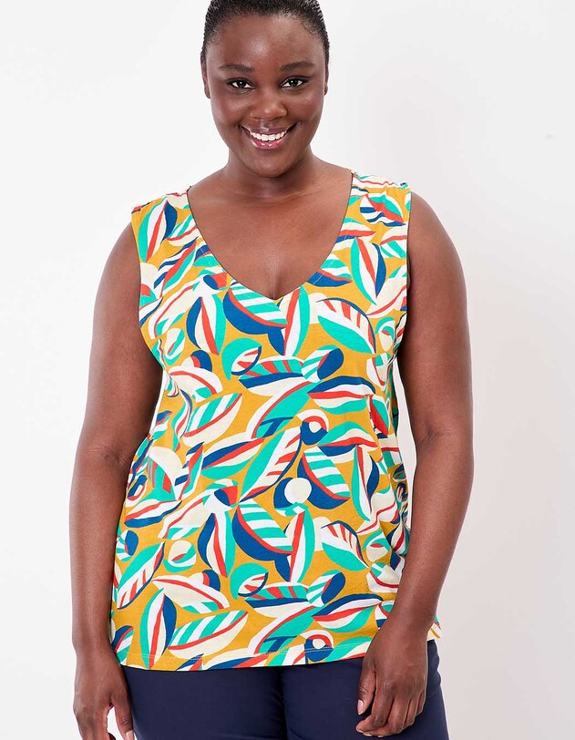 Organic cotton slub tank top femme La Fianc&eacute;e