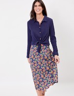 Straight organic cotton shirt femme La Fiancée
