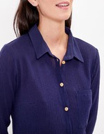 Straight organic cotton shirt femme La Fiancée