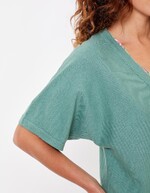 Short-sleeved knit cardigan femme La Fiancée
