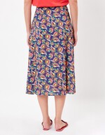 Fluid flared midi skirt femme La Fianc&eacute;e