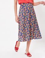 Fluid flared midi skirt femme La Fianc&eacute;e