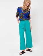 Flared 7/8 cotton pants femme La Fianc&eacute;e