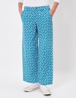 Flared 7/8 cotton pants femme La Fiancée