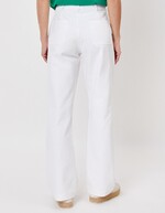 Straight thick cotton pants femme La Fiancée
