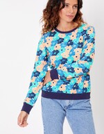 Printed organic cotton sweatshirt femme La Fiancée