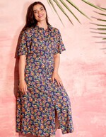 Long fluid shirt dress femme La Fiancée