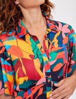 Long fluid shirt dress femme La Fianc&eacute;e