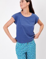 Organic cotton lace t-shirt femme La Fiancée