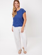 Organic cotton lace t-shirt femme La Fiancée