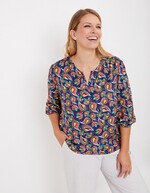 Fluid 3/4-sleeve top femme La Fianc&eacute;e