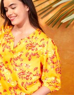Fluid 3/4-sleeve top femme La Fianc&eacute;e