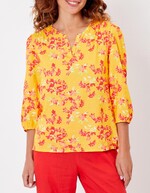 Fluid 3/4-sleeve top femme La Fianc&eacute;e