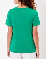 Organic cotton slub t-shirt femme La Fiancée