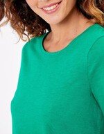 Organic cotton slub t-shirt femme La Fiancée
