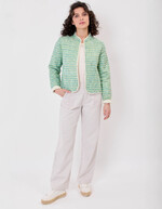 Lined quilted organic cotton jacket femme La Fiancée