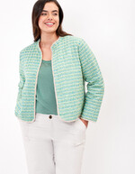 Lined quilted organic cotton jacket femme La Fiancée