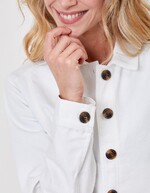 Short organic cotton jacket femme La Fiancée
