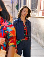 Short organic cotton jacket femme La Fiancée
