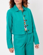 Short organic cotton jacket femme La Fiancée