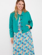 Short organic cotton jacket femme La Fiancée