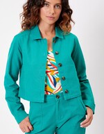 Short organic cotton jacket femme La Fiancée