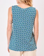 Organic cotton slub tank top femme La Fiancée