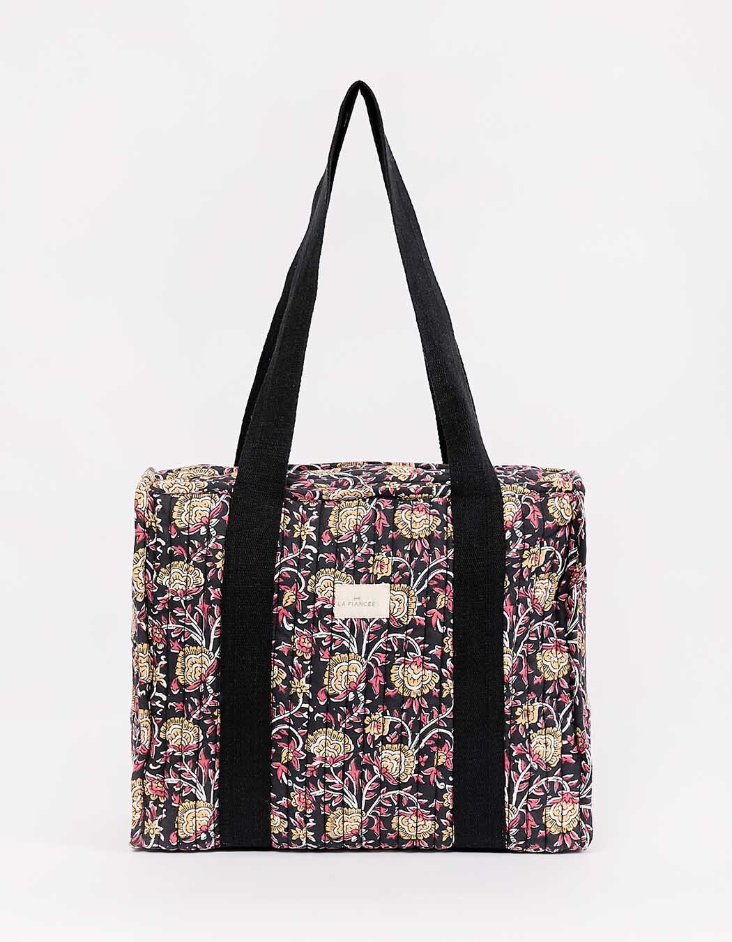 Quilted tote bag in organic cotton femme La Fiancée