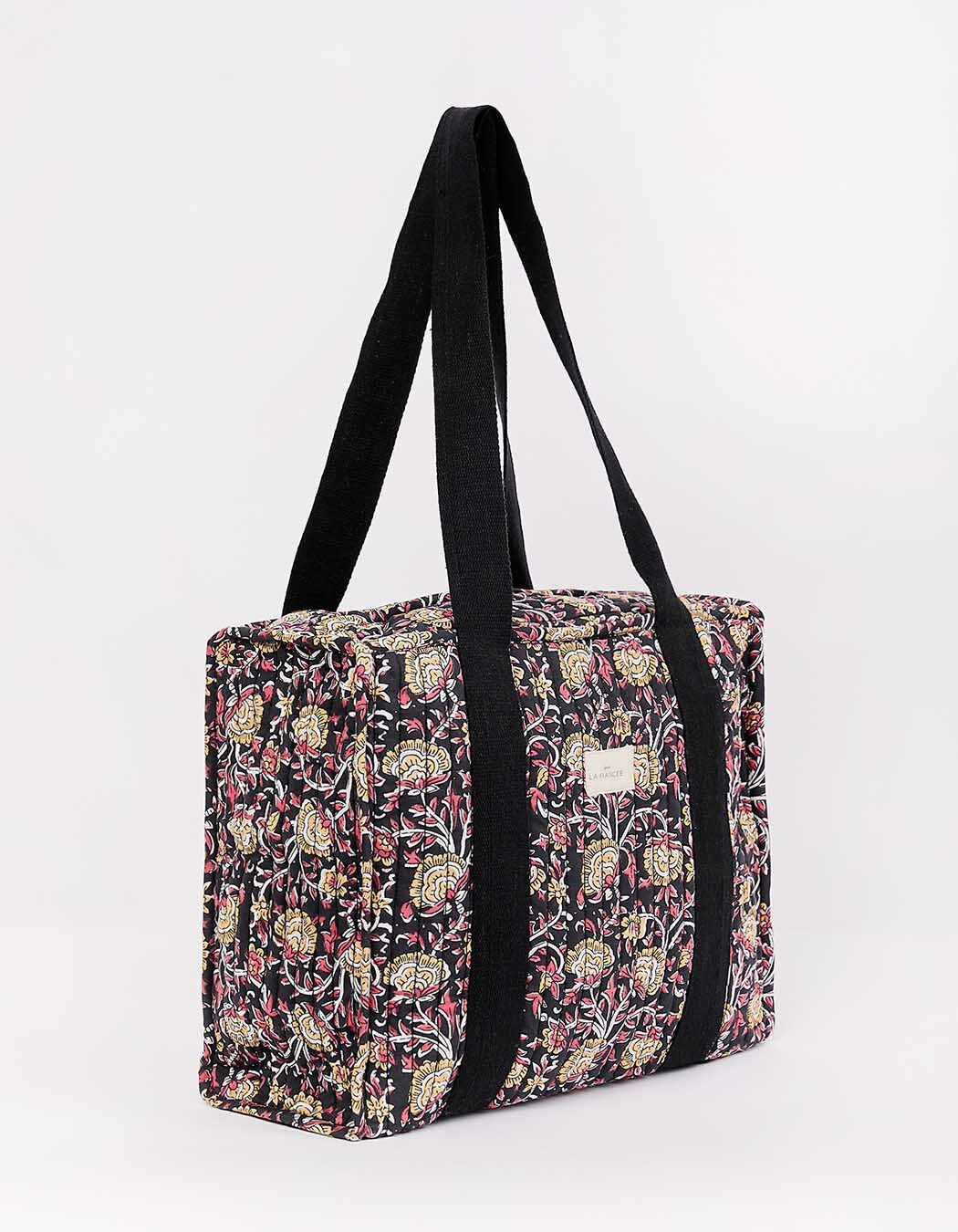 Quilted tote bag in organic cotton femme La Fiancée