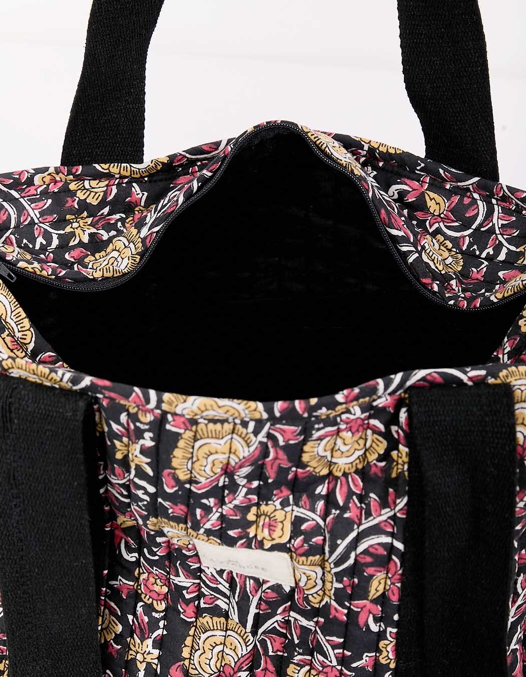 Quilted tote bag in organic cotton femme La Fiancée