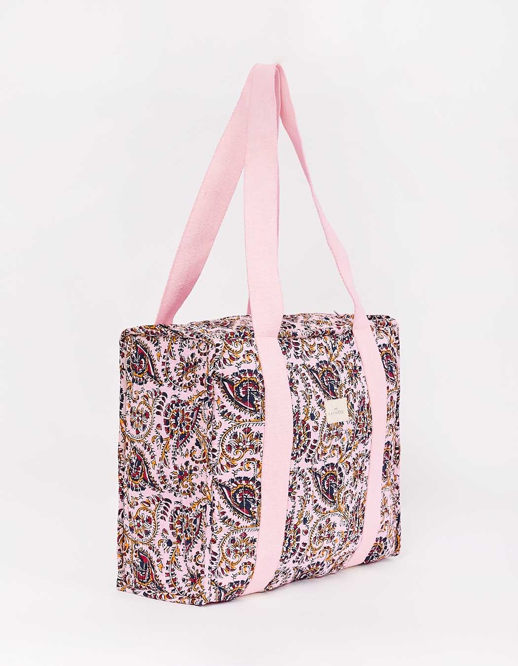 Quilted tote bag in organic cotton femme La Fiancée
