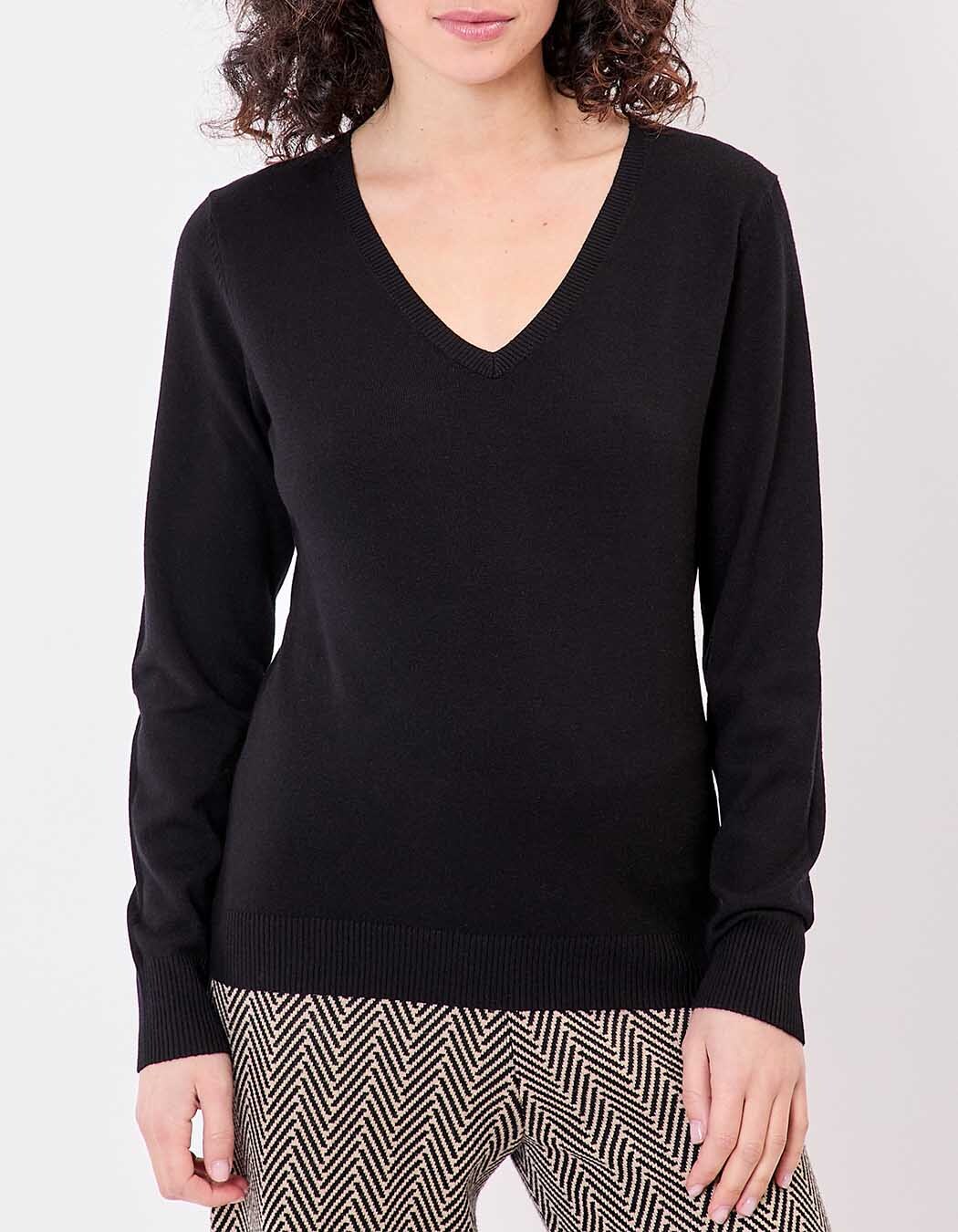 V-neck knit sweater femme La Fiancée