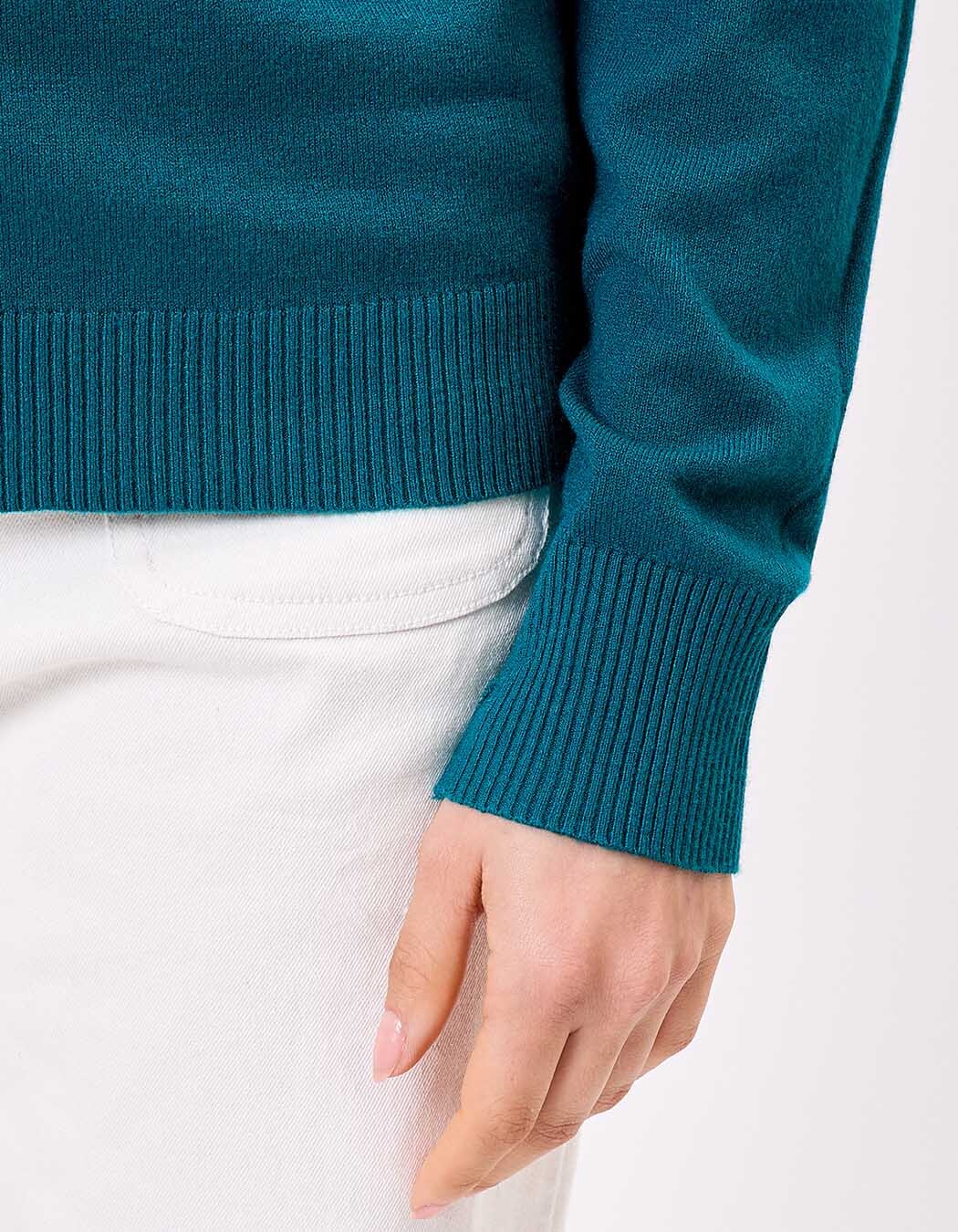 V-neck knit sweater femme La Fiancée