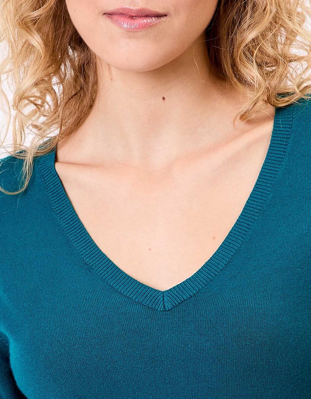 V-neck knit sweater femme La Fiancée