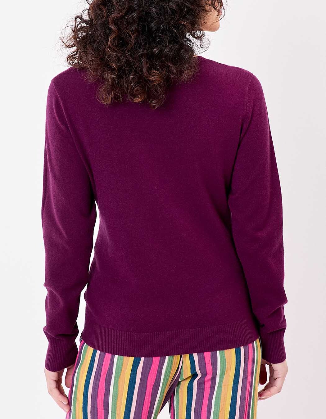 V-neck knit sweater femme La Fiancée