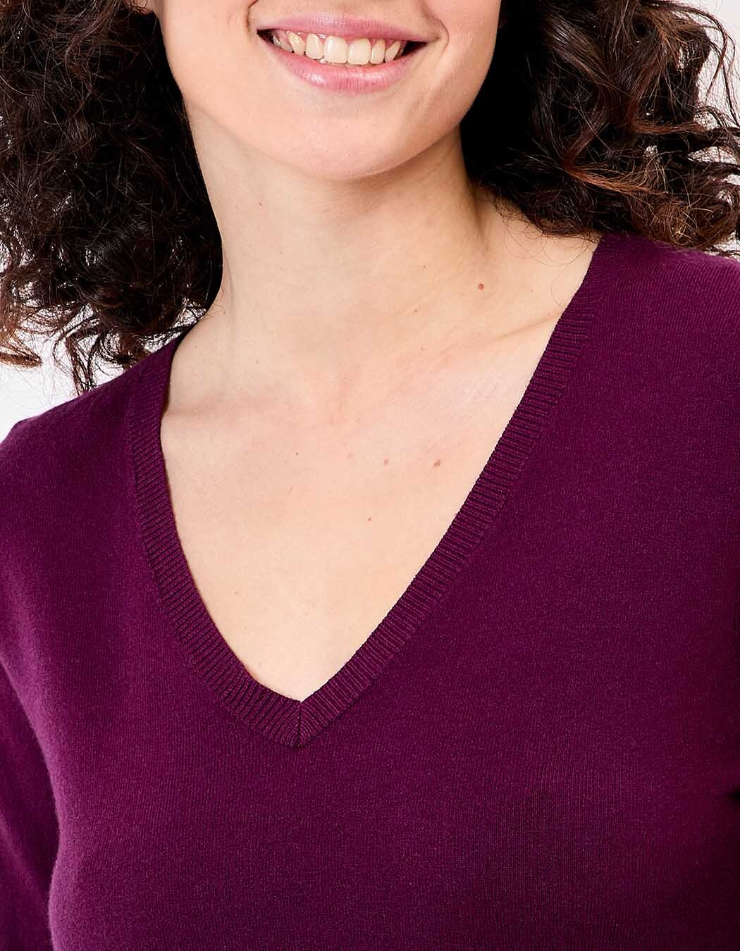 V-neck knit sweater femme La Fiancée