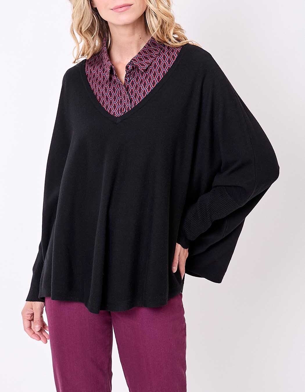 Oversized knit sweater femme La Fiancée