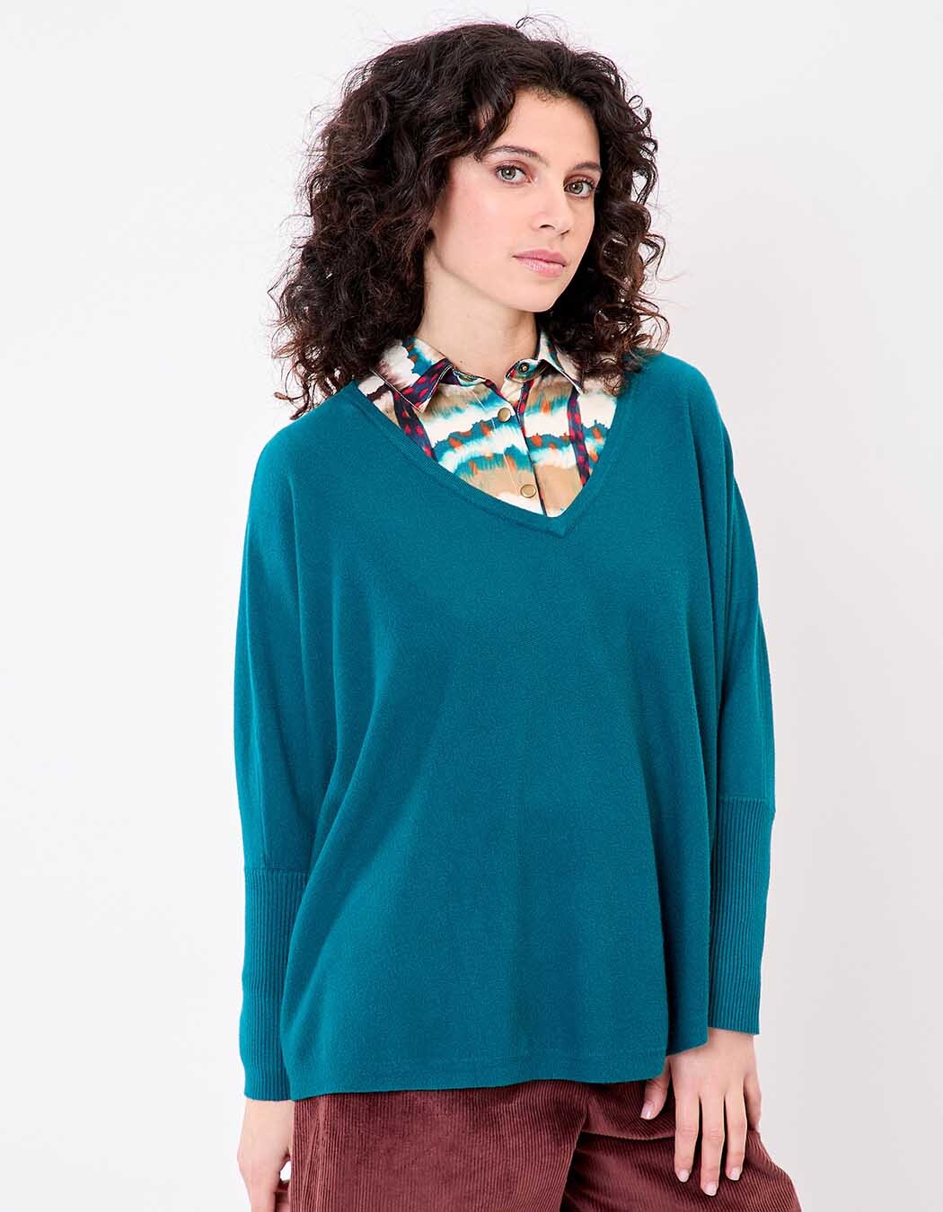 Oversized knit sweater femme La Fiancée