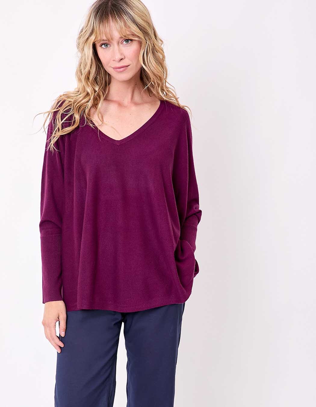 Oversized knit sweater femme La Fiancée